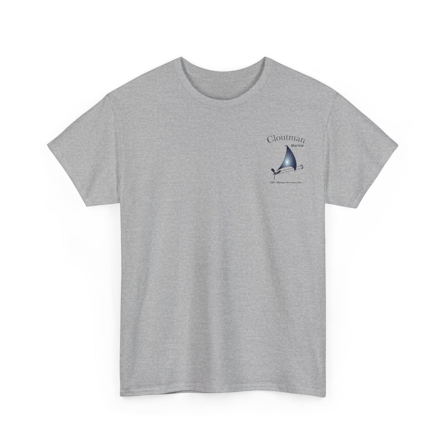 Grey Cloutman Marine Tee - Unisex Heavy Cotton